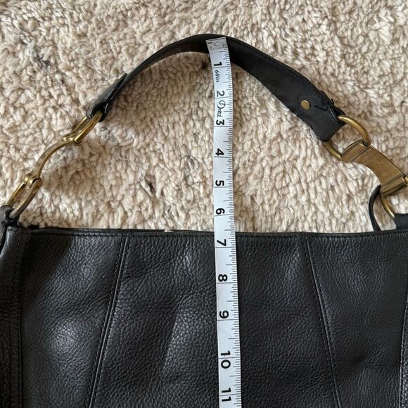 MICHAEL Michael Kors Espresso Black Leather Hobo Shoulder Bag - Picture 16 of 16